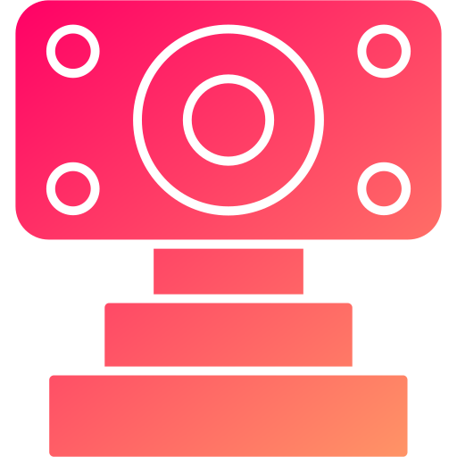 cámara web Generic gradient fill icono