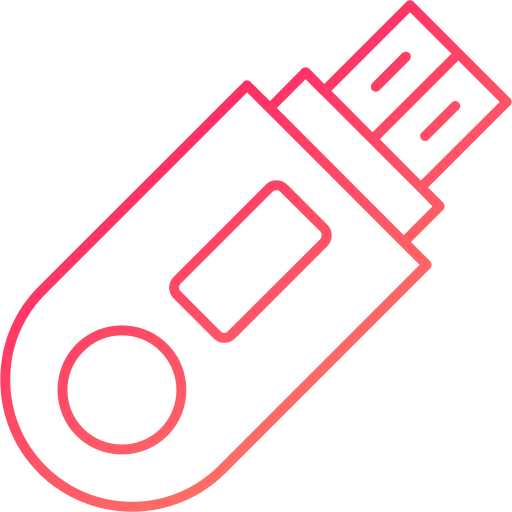 Flash disk Generic gradient outline icon