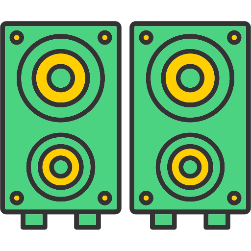 スピーカーボックス Generic color lineal-color icon