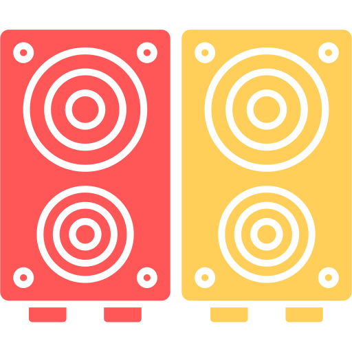 Speaker Box Generic color fill icon