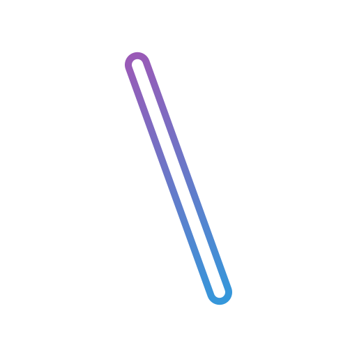 schuine streep Generic gradient outline icoon