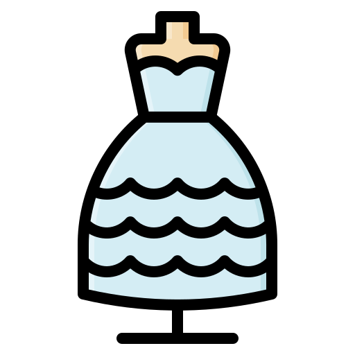 신부 드레스 Generic color lineal-color icon