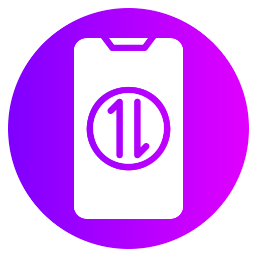 datos móviles Generic gradient fill icono