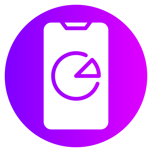 cirkeldiagram Generic gradient fill icoon