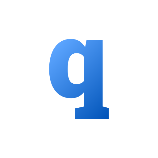 文字q Generic gradient fill icon