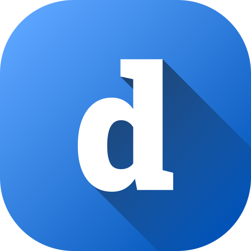 Letter D Generic gradient fill icon