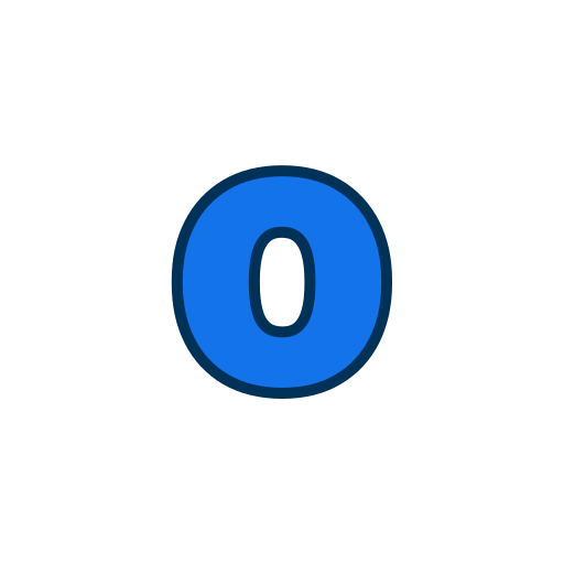 Буква О иконка Generic color lineal-color