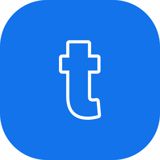 Letter T  Generic color fill icon