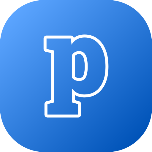 Letter P Generic gradient fill icon