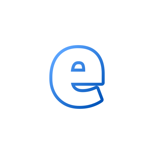 buchstabe e Generic gradient outline icon