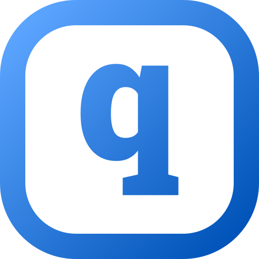 Letter q Generic gradient fill icon