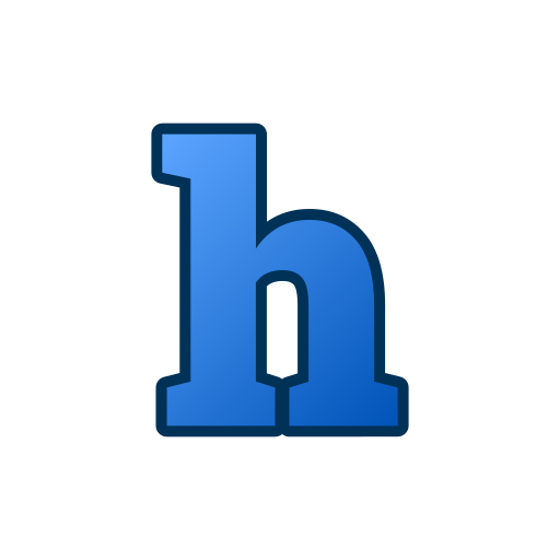 lettera h Generic gradient lineal-color icona