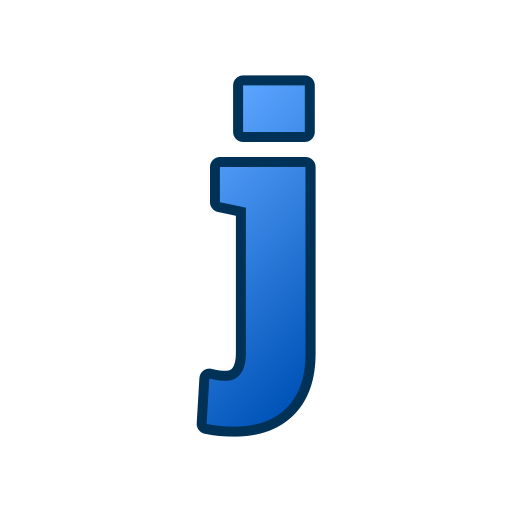 lettera j Generic gradient lineal-color icona