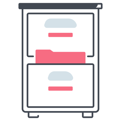 szafka na akta Generic color lineal-color ikona