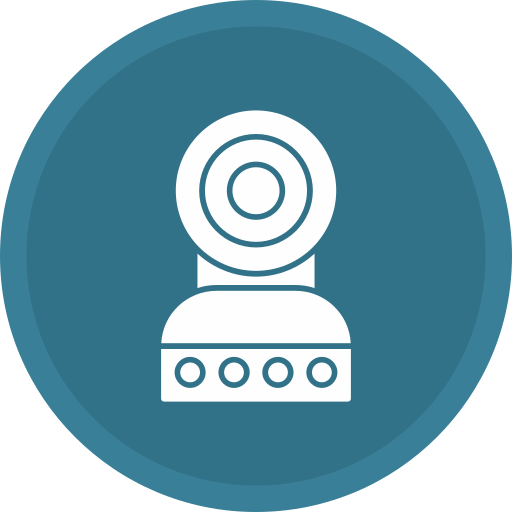 webcam Generic color fill icon