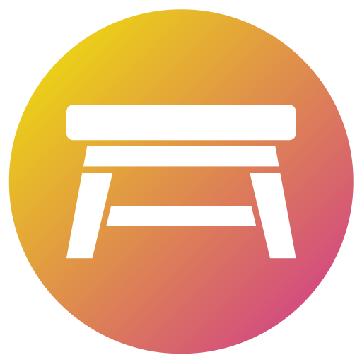 Table Generic gradient fill icon