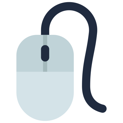 mouse del computer Juicy Fish Flat icona
