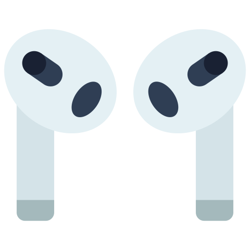 Earbuds Juicy Fish Flat icon