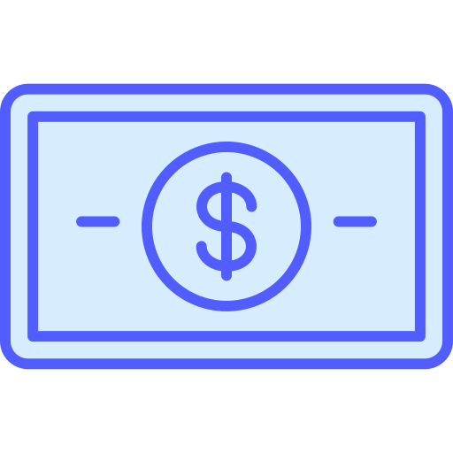 Символ доллара в черном овале Generic color lineal-color иконка