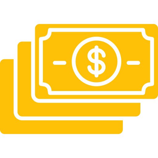 Символ доллара в черном овале Generic color fill иконка
