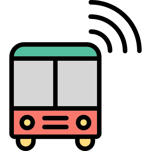 バス Generic color lineal-color icon