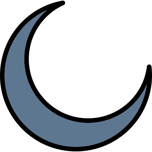 Crescent Generic color lineal-color icon