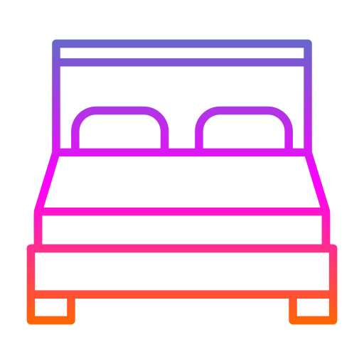 bed Generic gradient outline icon