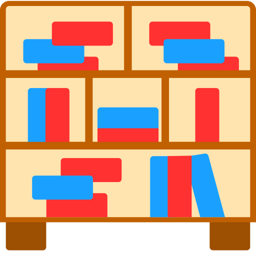 Bookcase Generic color fill icon