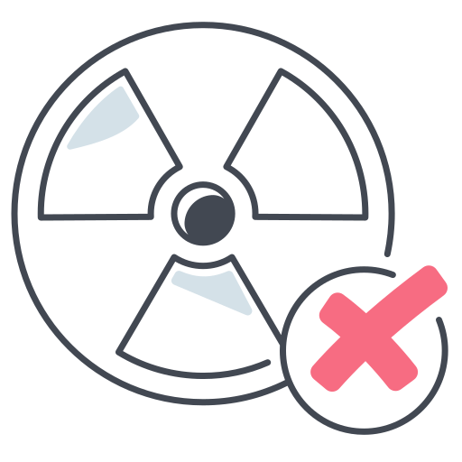 no nuclear Generic color lineal-color icono
