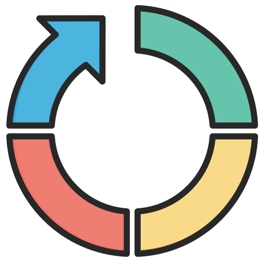 gráfico de anillos Generic color lineal-color icono