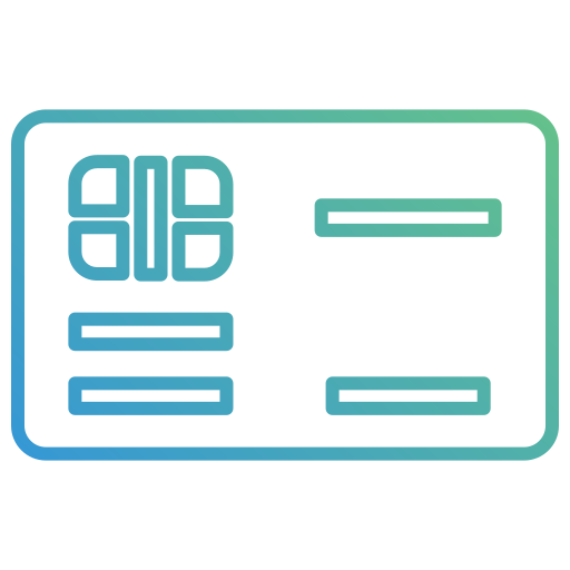 bankkarte Generic gradient outline icon