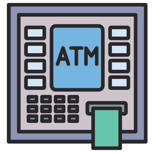 atm 기계 Generic color lineal-color icon