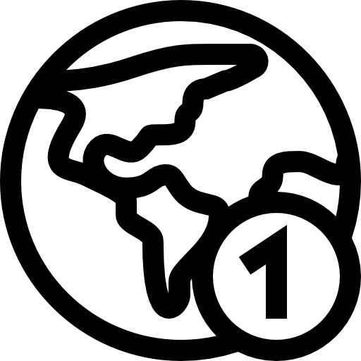 グローブ Basic Straight Lineal icon