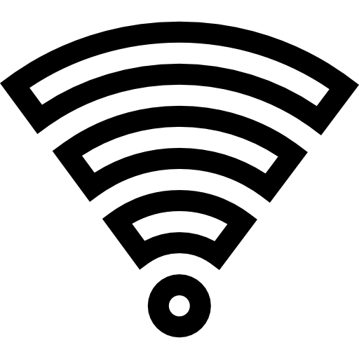 wi-fi Basic Straight Lineal ikona