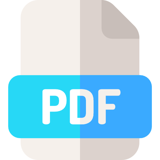 pdf Basic Rounded Flat icona