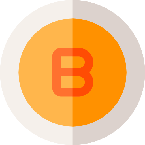 b Basic Rounded Flat Icône