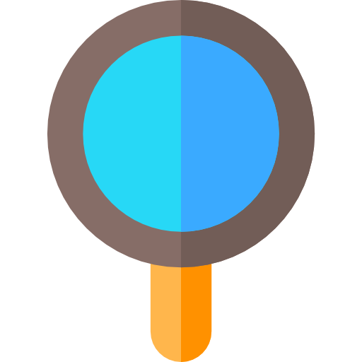 ルーペ Basic Rounded Flat icon