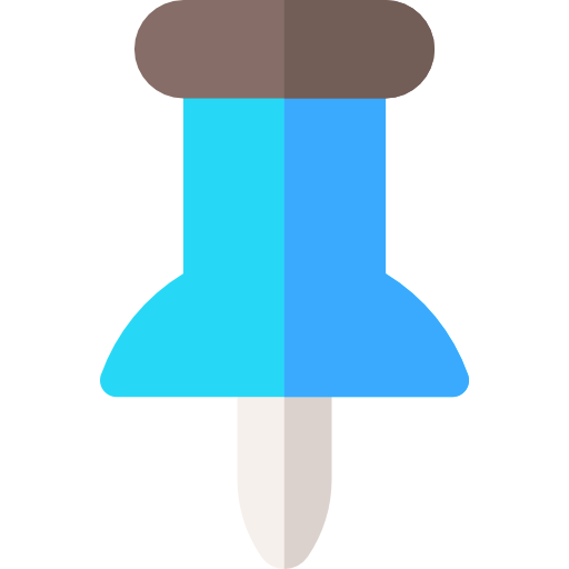 プッシュピン Basic Rounded Flat icon