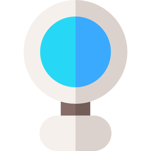 cámara web Basic Rounded Flat icono