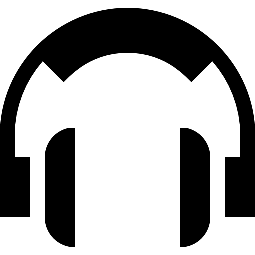 ヘッドセット Basic Straight Filled icon