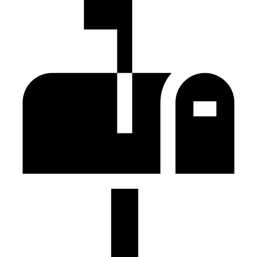buzón Basic Straight Filled icono