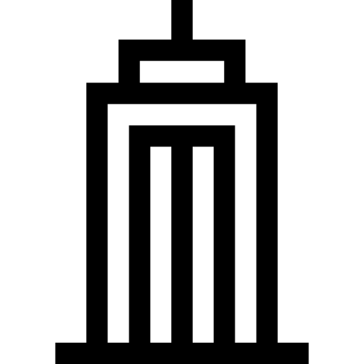 Небоскреб Basic Straight Lineal иконка