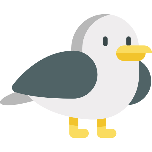 Seagull Kawaii Flat icon