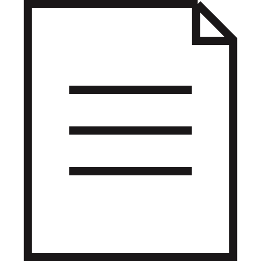 document Generic outline icoon
