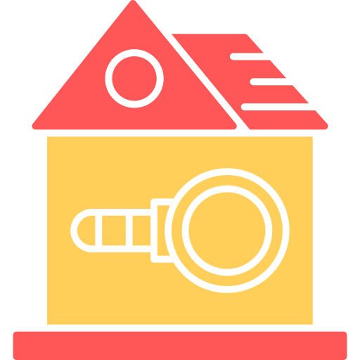 집 찾기 Generic color fill icon