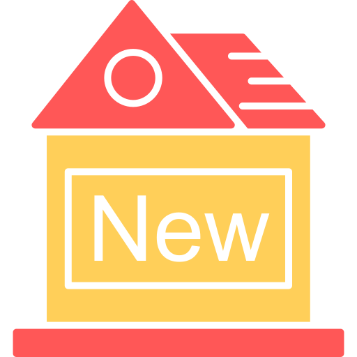 새 집 Generic color fill icon