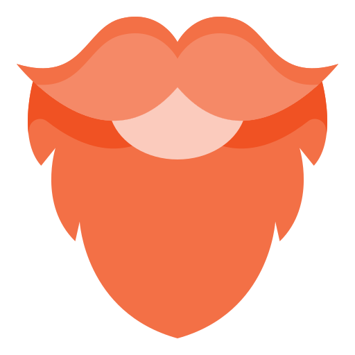 Борода Generic color fill иконка