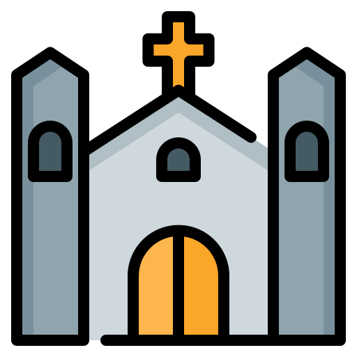 교회에 Generic color lineal-color icon