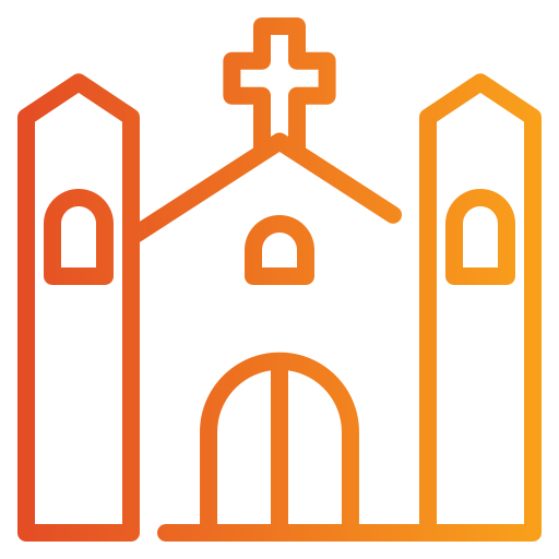 kościół Generic gradient outline ikona
