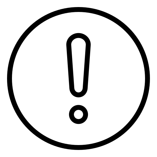 warnung Generic black outline icon